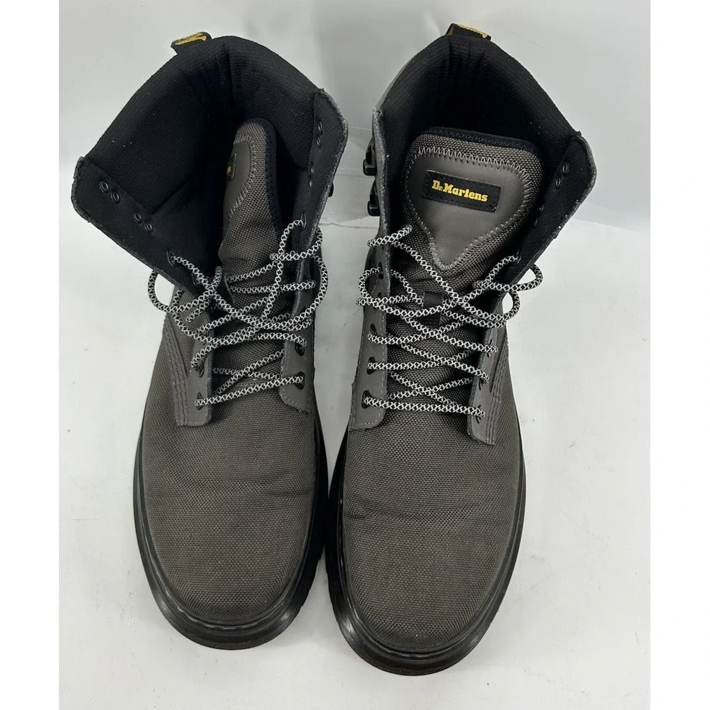 Dr. Martens Tarik Utility Boots 50/50 Polyester & Ajax Leather Gunmetal Men's 11